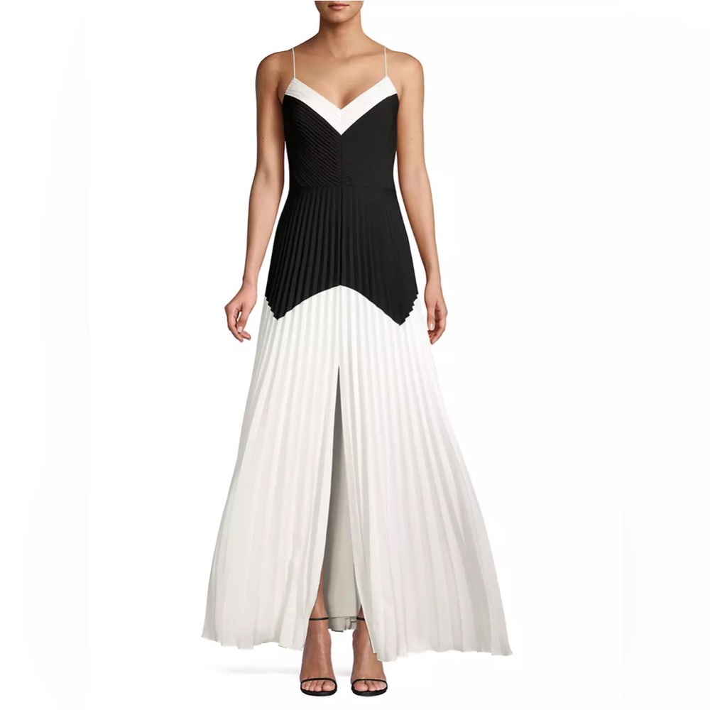 Aiden - black and white dress maxi